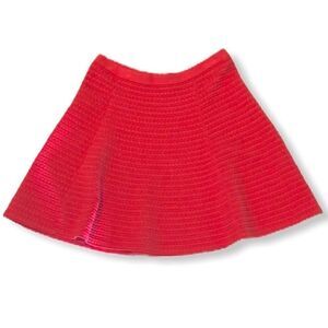 𝅺theory Orange Open Knit Skater Skirt Size S